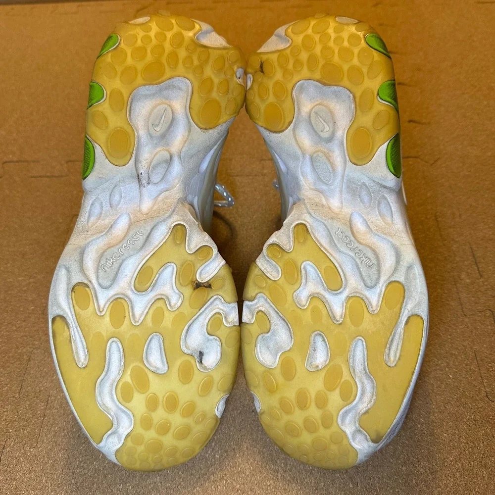 Nike‎ React Presto Platinum Tint Volt Lime Green Sneakers CD9015-401 Womens 7.5